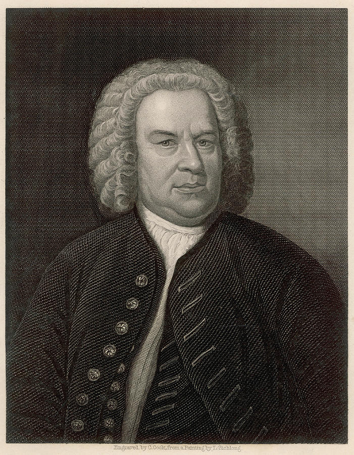 Johann Sebastian Bach German Organist Drawing by Mary Evans Picture ...