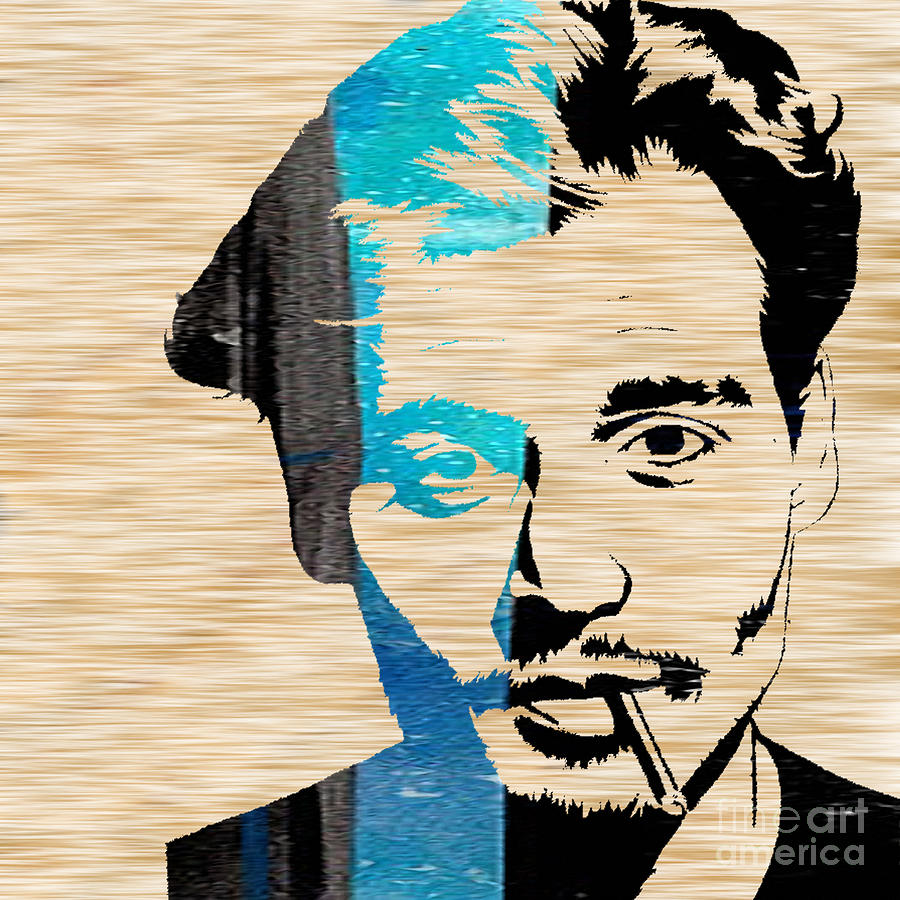 Johnny Depp #7 Mixed Media by Marvin Blaine