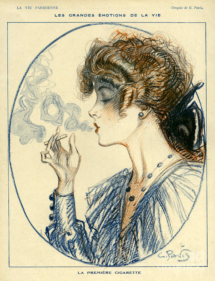 French Drawing - La Vie Parisienne 1918 1910s France #7 by The Advertising Archives