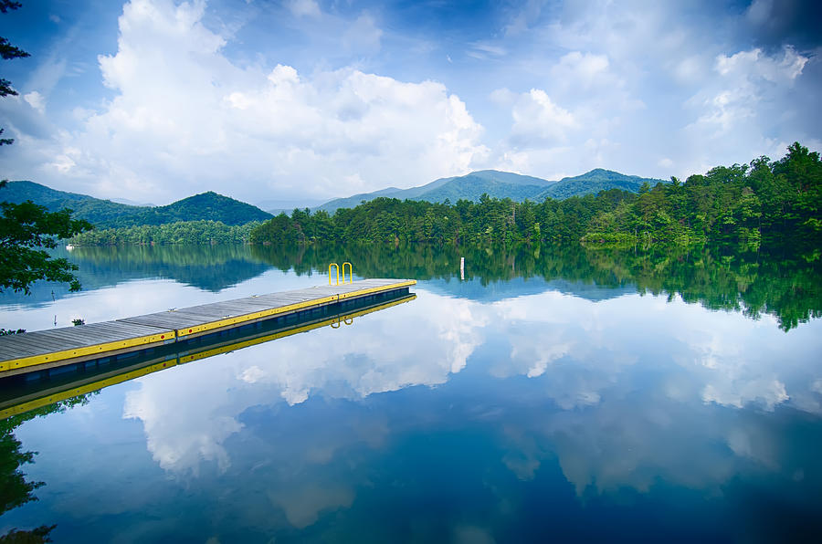 Lake Santeetlah In Great Smoky Mountains North Carolina #7 Photograph by Alex Grichenko