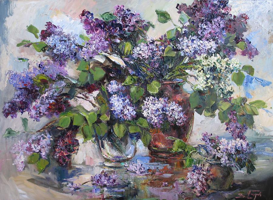 Lilacs Painting by Tigran Ghulyan - Pixels