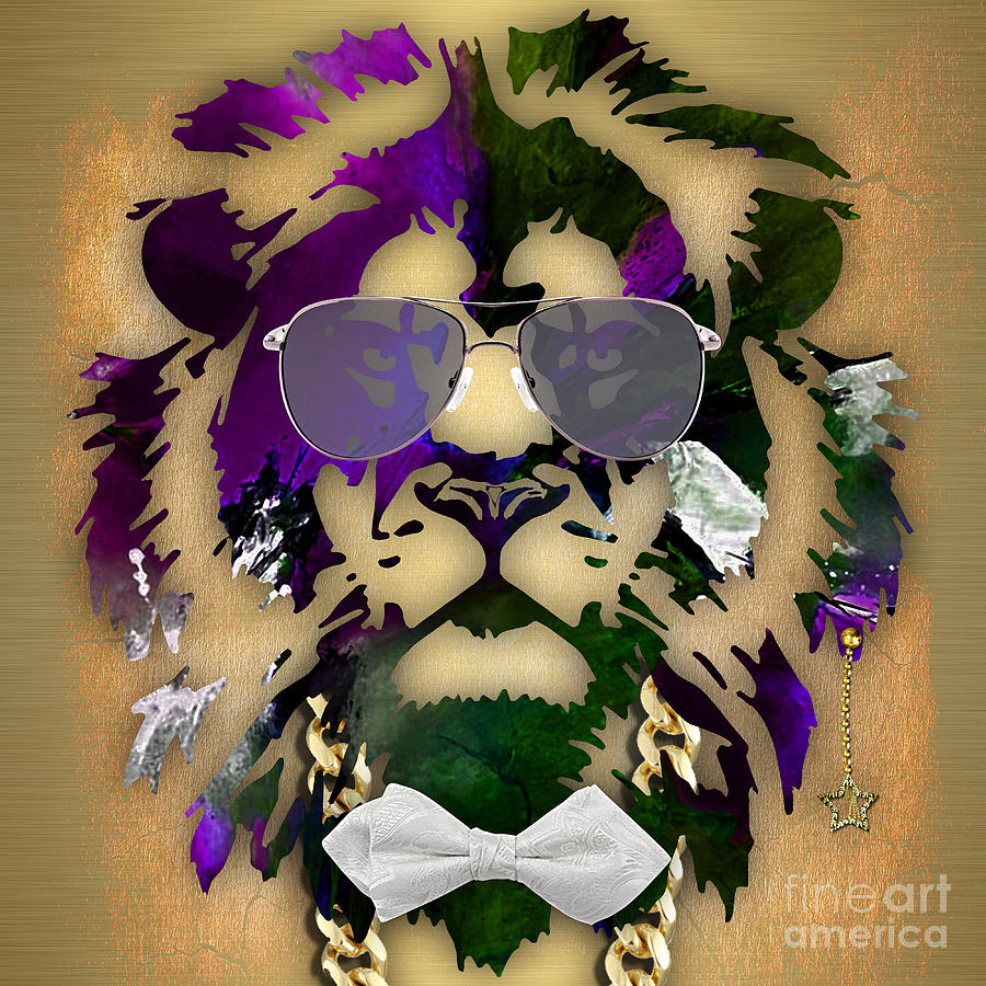 Lion Collection #7 Mixed Media by Marvin Blaine