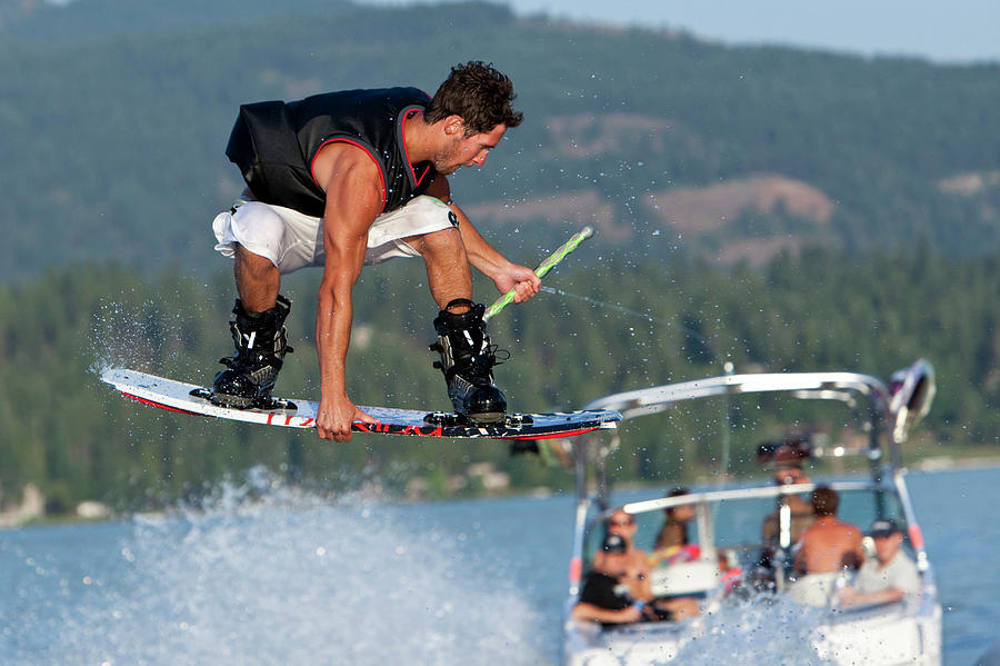 Male Wakeboarding In Idaho Photograph by Patrick Orton | Fine Art America