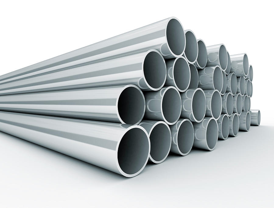 Pipe Photograph - Metal Tubes #7 by Jesper Klausen / Science Photo Library