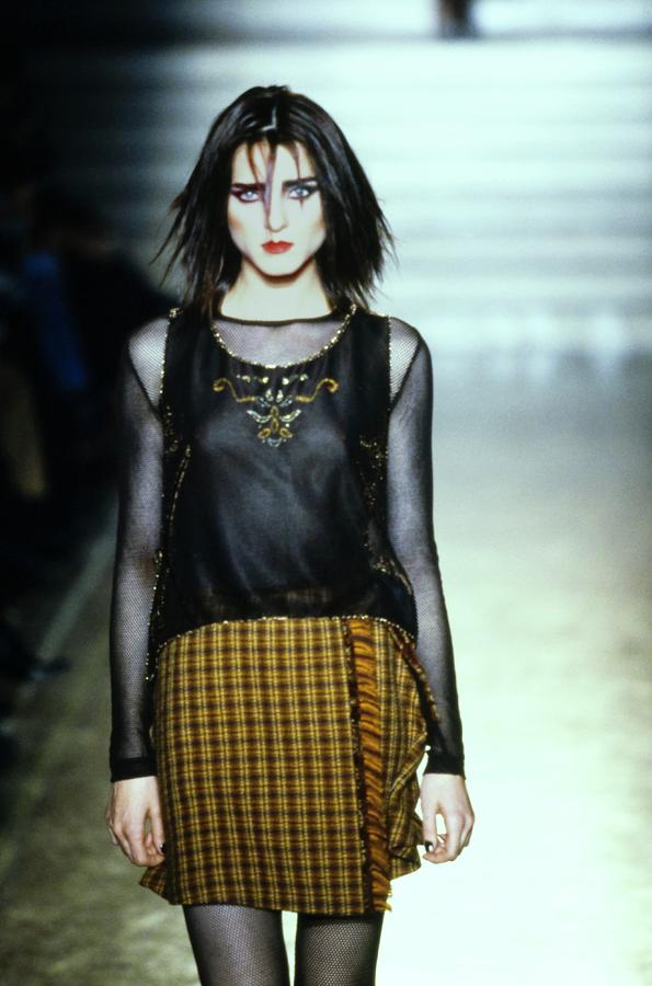 Model On A Runway For Anna Sui #7 Photograph by Guy Marineau