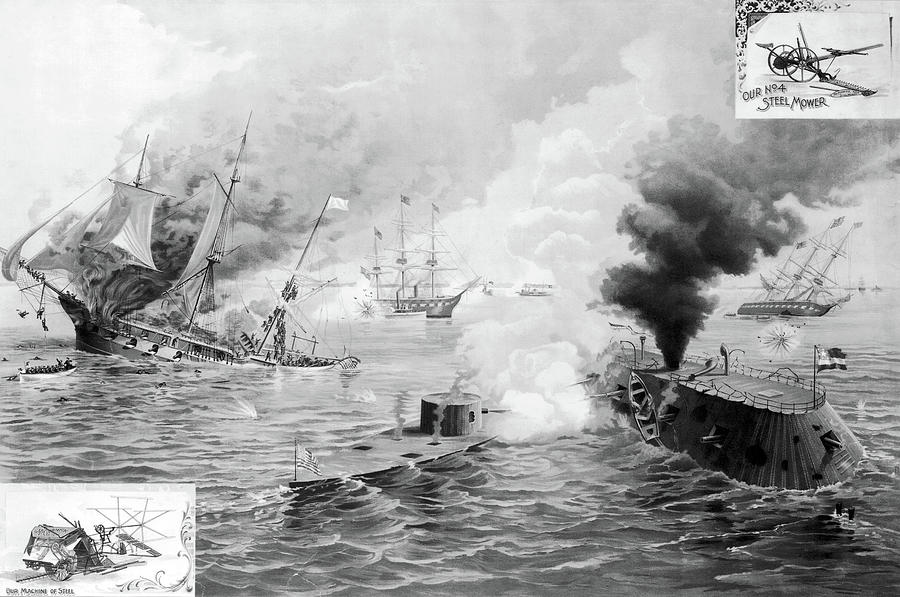 Monitor And Merrimack Painting by Granger