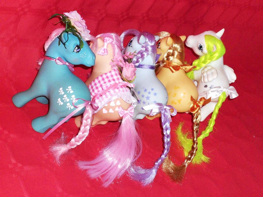 Vintage Photograph - My Little ponies the girls  #7 by Donatella Muggianu