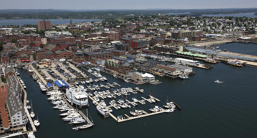 Old Port And Downtown, Portland Photograph by Dave Cleaveland - Fine ...