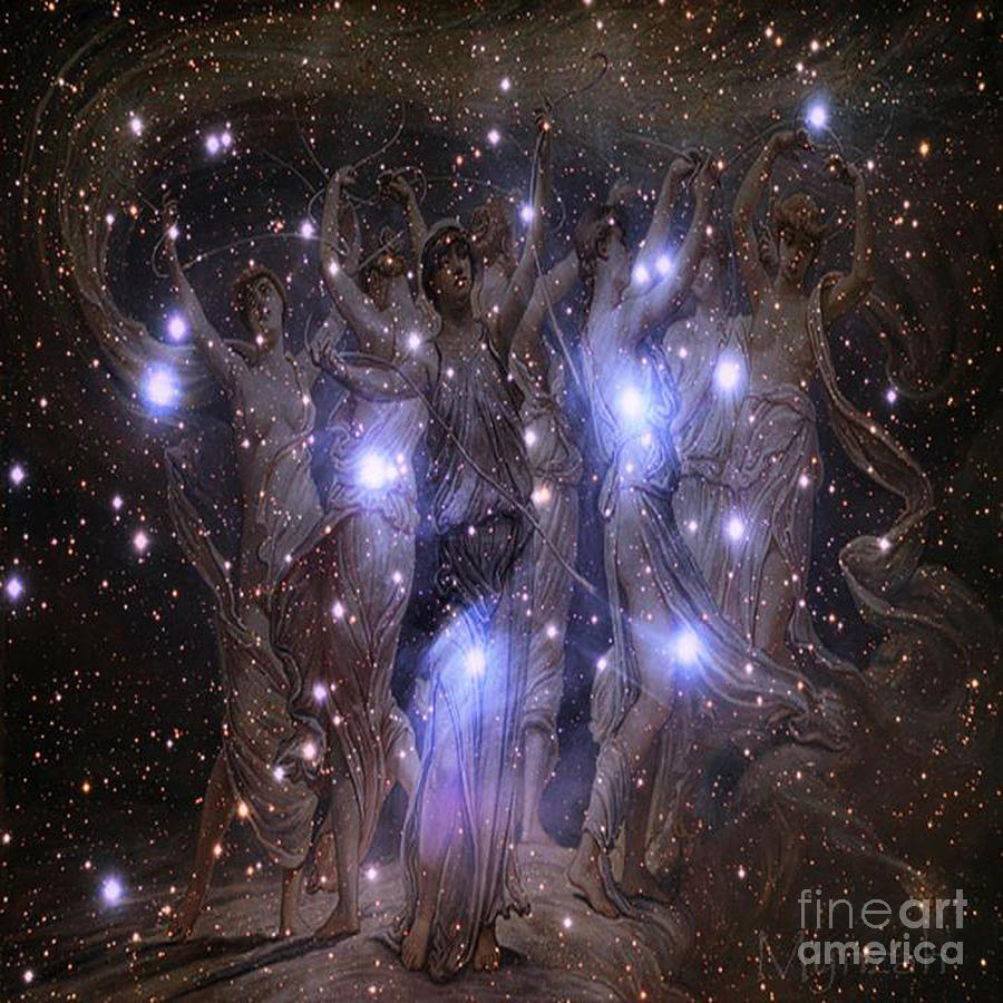 7 Pleiadian Sisters Digital Art by Mynzah Osiris