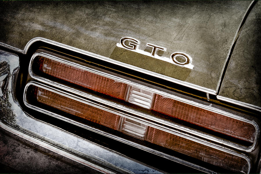 1969 Pontiac Gto Taillight Emblem -0475A Photograph by Jill Reger
