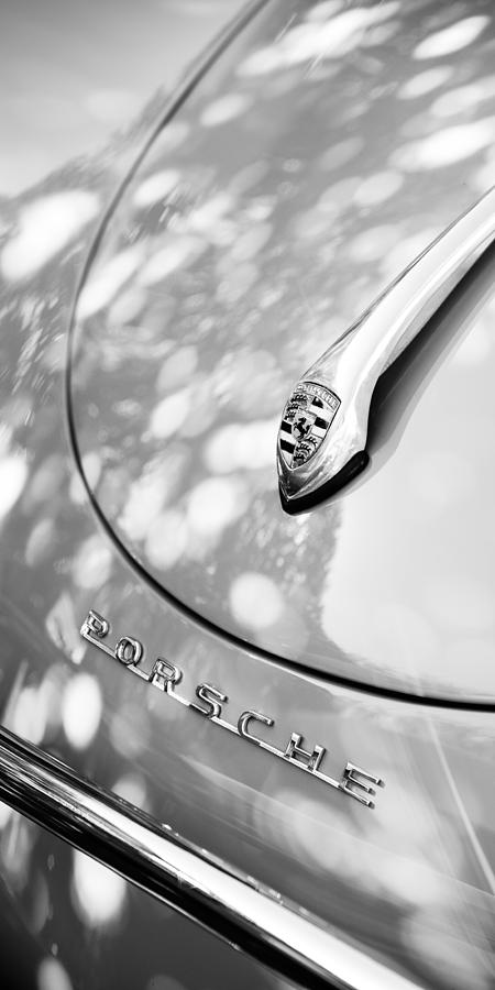 Porsche 1600 Super Hood Emblem #7 Photograph by Jill Reger