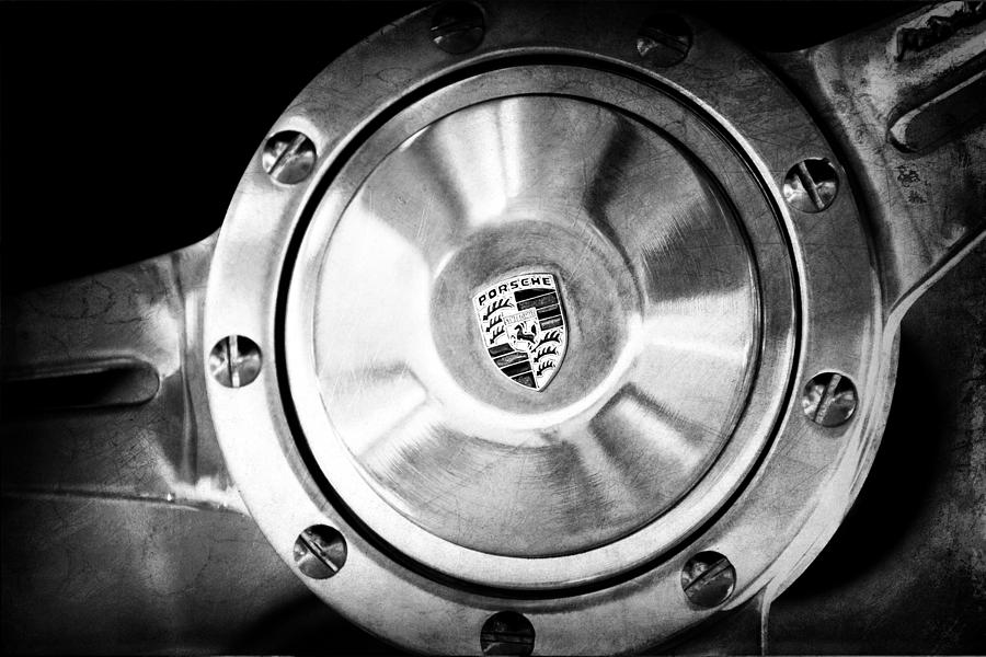 Porsche Steering Wheel Emblem #7 Photograph by Jill Reger