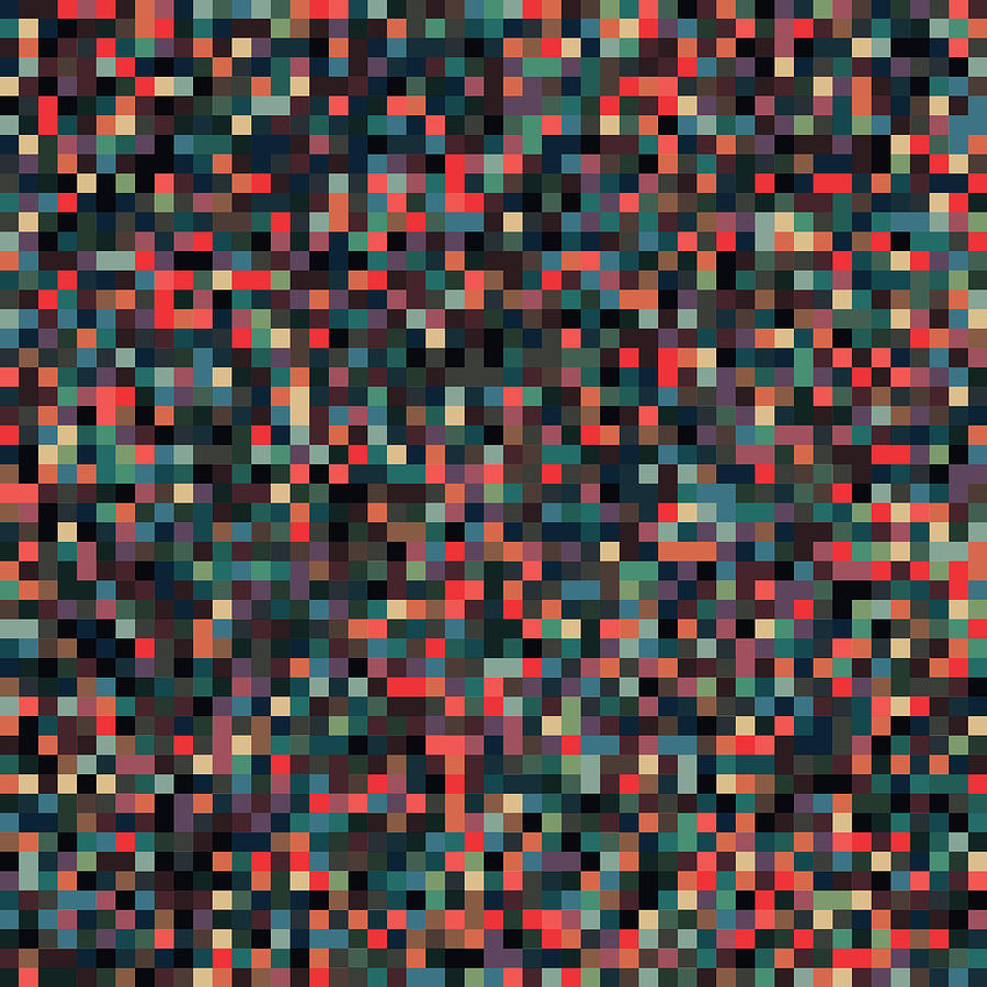 Retro Pixel Art #7 Digital Art by Mike Taylor