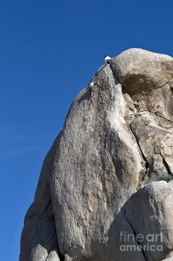 Rock Climbers, Joshua Tree Np #7 Photograph by Mark Newman