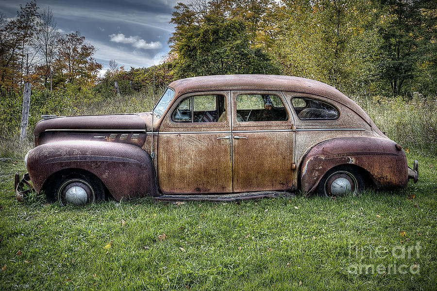 Car Photograph - Rusty DeSoto #7 by Twenty Two North Photography