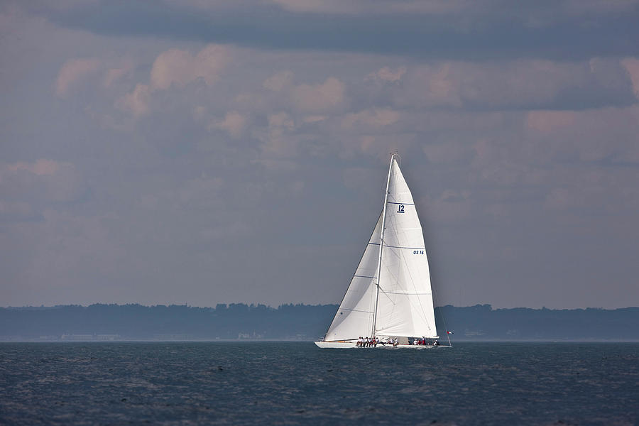Sailboats Competing In The 12-metre #7 Photograph by Panoramic Images