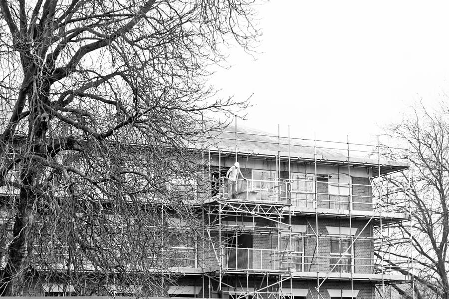 Architecture Photograph - Scaffolding #7 by Tom Gowanlock