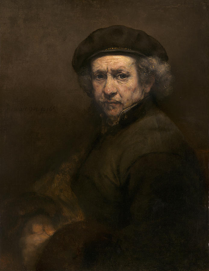 Self Portrait #7 Painting by Rembrandt van Rijn
