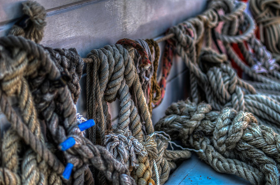 Ship Ropes Photograph by Justin Avery - Fine Art America