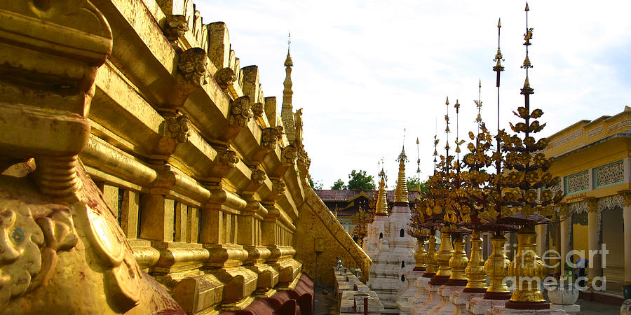 Shwezigon Pagoda Nyaung Oo Near Bagan Burma #4 Photograph by PIXELS  XPOSED Ralph A Ledergerber Photography