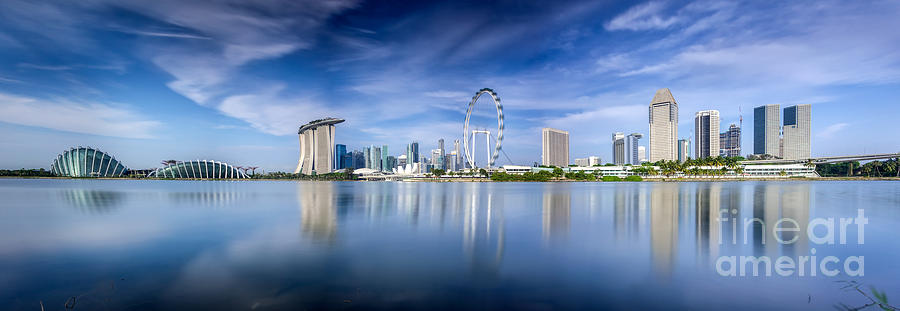 Singapore City #7 Photograph by Anek Suwannaphoom