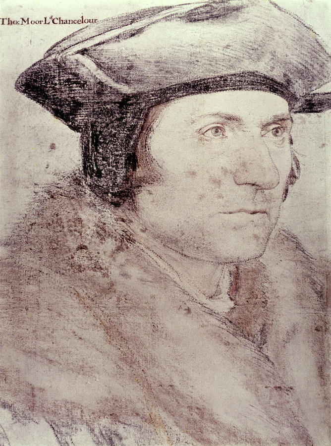 Sir Thomas More Drawing by Hans Holbein the Younger - Fine Art America