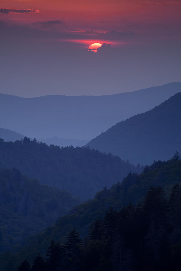 Smoky Mountain Sunset Photograph by Andrew Soundarajan