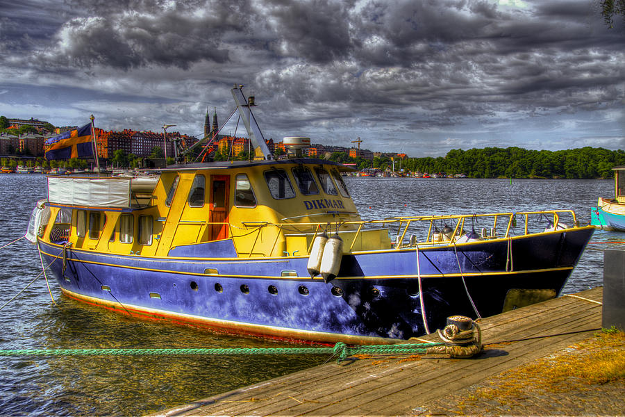 Boat Photograph - Stockholm Harbor - Sweden #7 by Jon Berghoff