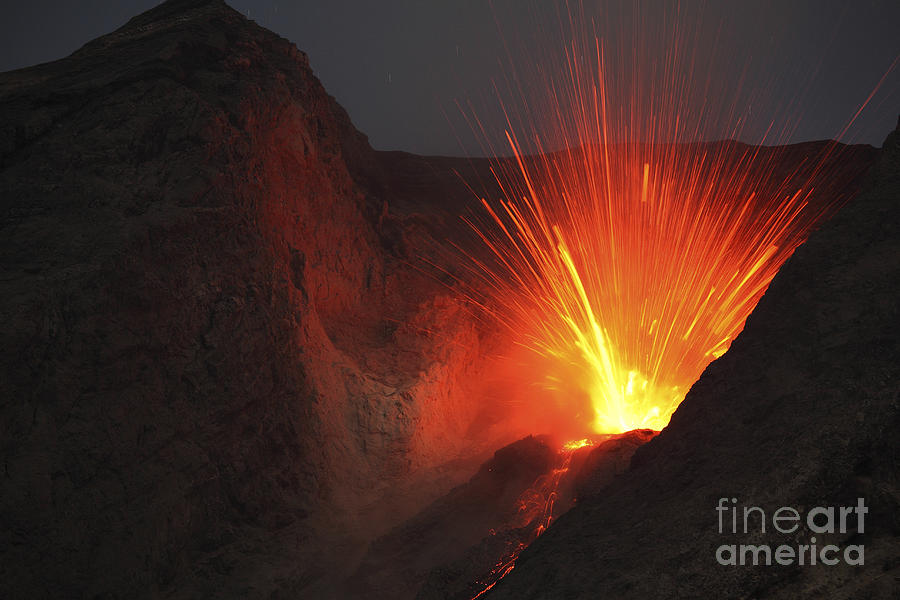 Strombolian Type Eruption Of Batu Tara #7 Photograph by Richard Roscoe