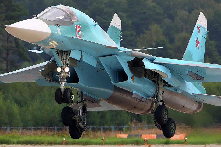 Su-34 Attack Airplane Of Russian Air #7 Photograph by Artyom Anikeev