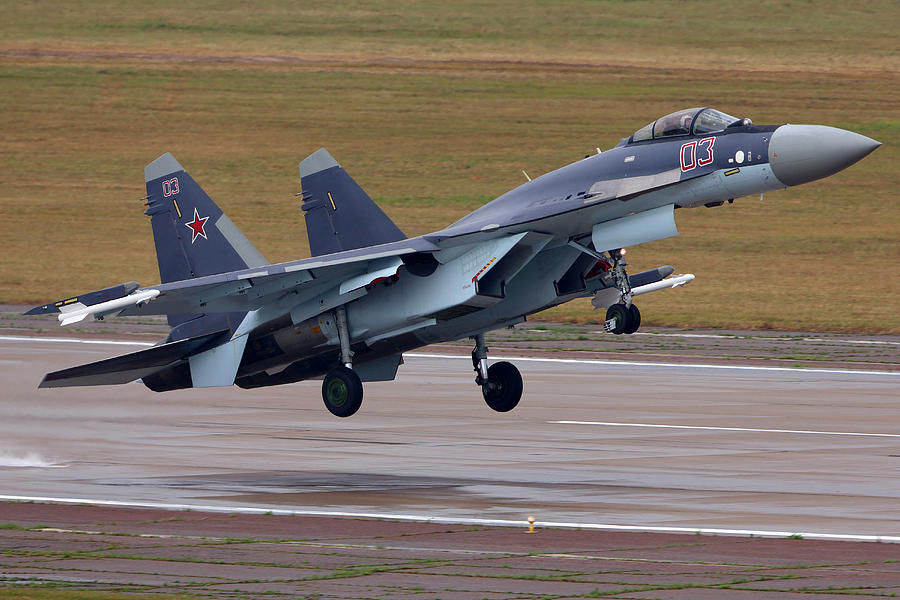 Su-35s Jet Fighter Of Russian Air Force Photograph by Artyom Anikeev ...