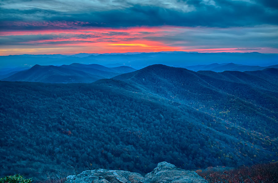Sunset View Over Blue Ridge Mountains #7 Photograph by Alex Grichenko