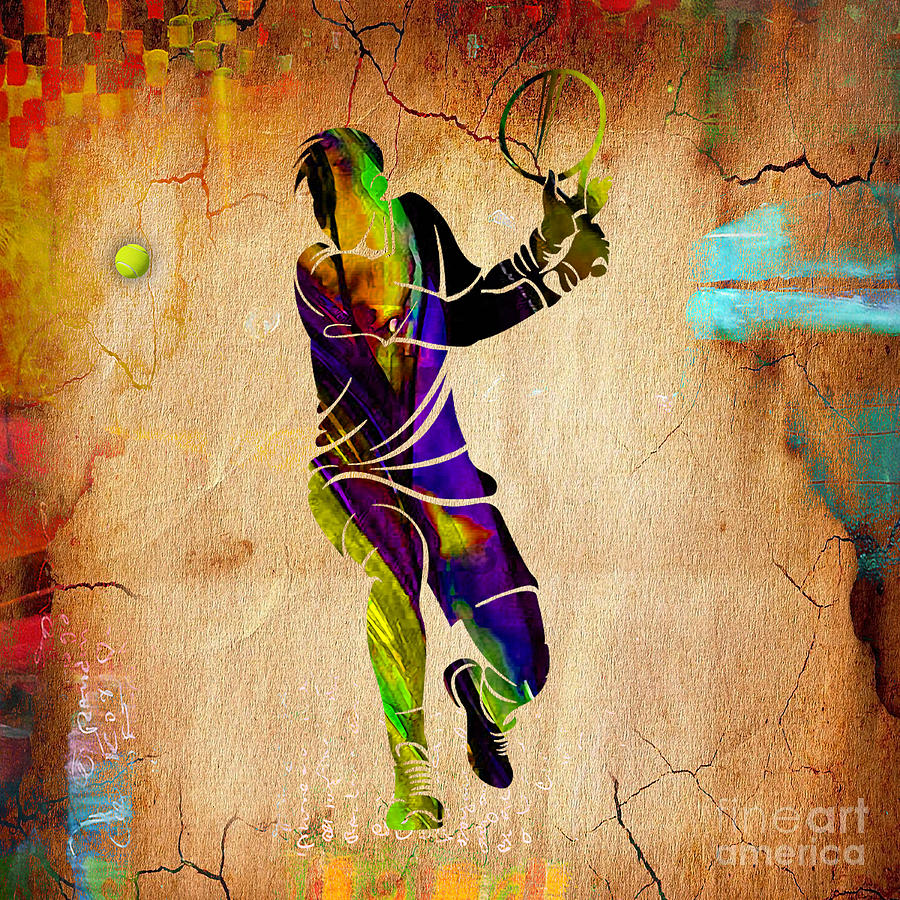 Tennis #7 Mixed Media by Marvin Blaine