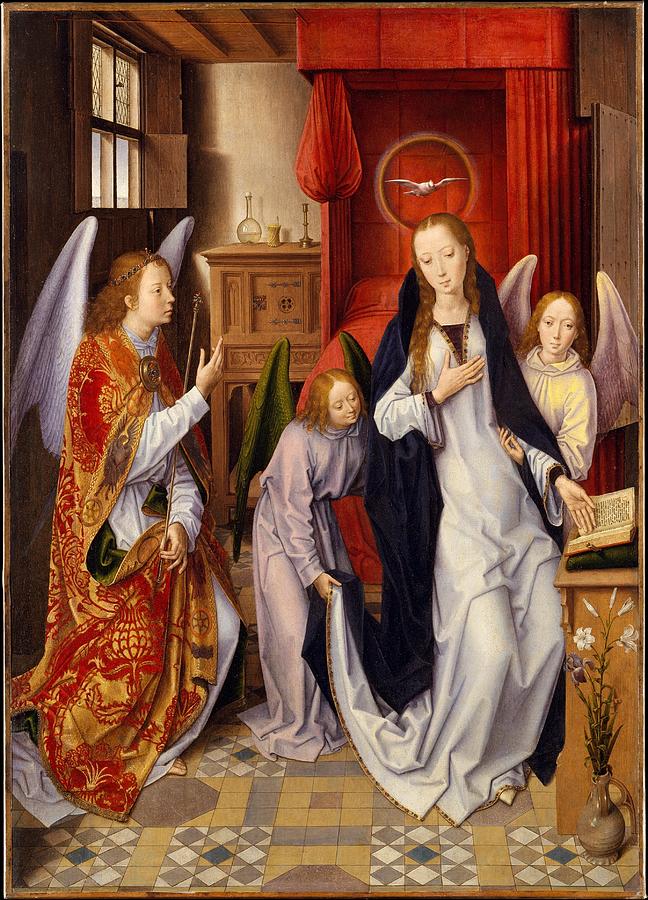 The Annunciation #7 Painting by Hans Memling - Pixels