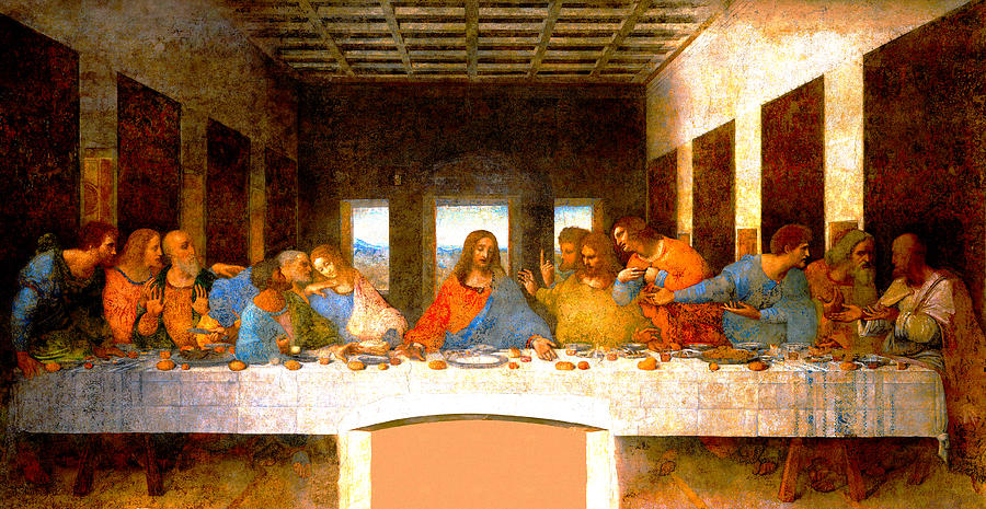 Leonardo Da Vinci Digital Art - The Last Supper  #7 by Leonardo da Vinci