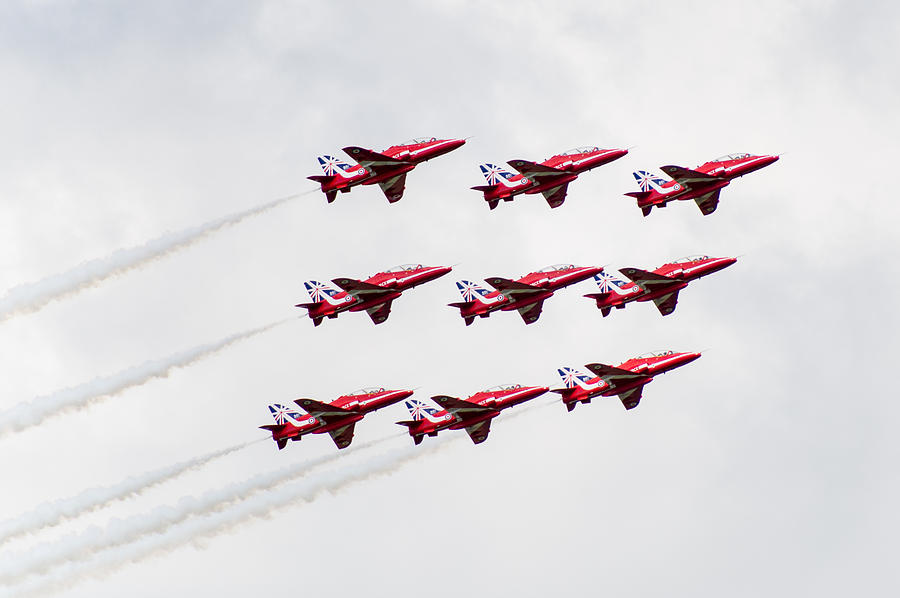 The Red Arrows #7 Photograph by Gary Eason