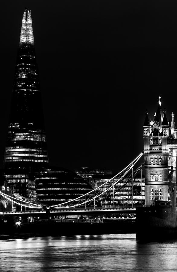 London Photograph - The Shard and Tower Bridge #7 by David Pyatt