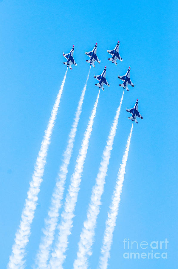 Jet Photograph - Thunderbirds in Formation  #7 by Amel Dizdarevic