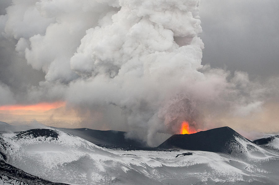 Tolbachik Volcano Erupting Kamchatka #7 Photograph by Sergey Gorshkov