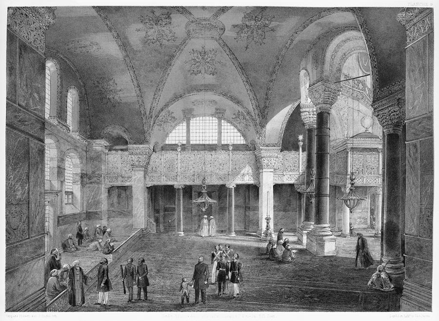 Architecture Painting - Turkey Hagia Sophia, 1852 #7 by Granger