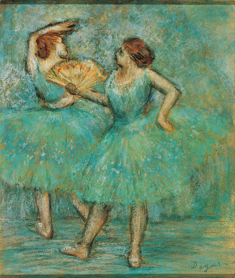 Two Dancers #8 Painting by Edgar Degas