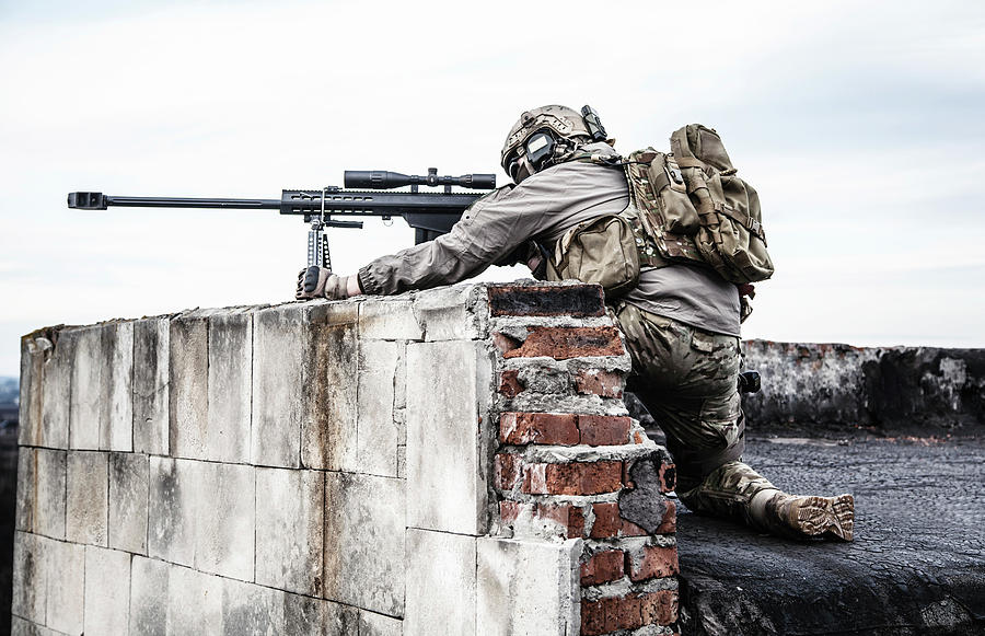U.s. Army Sniper During A Military #7 Photograph by Oleg Zabielin