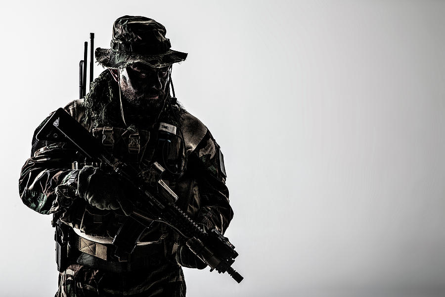U.s. Special Forces Soldier Wearing #7 Photograph by Oleg Zabielin