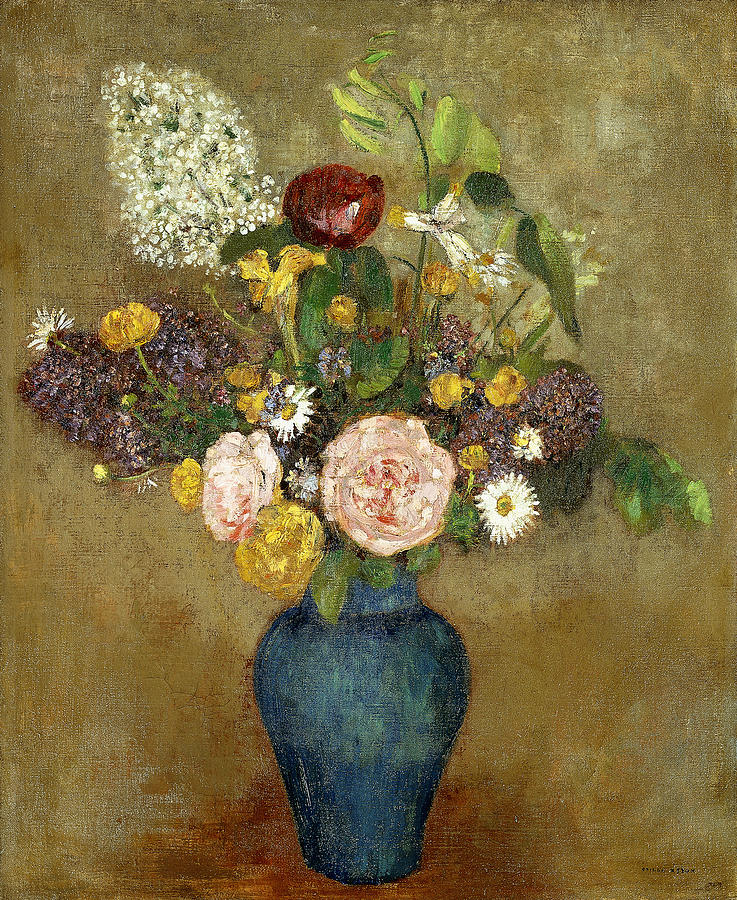 Odilon Redon Painting - Vase of Flowers by Odilon Redon