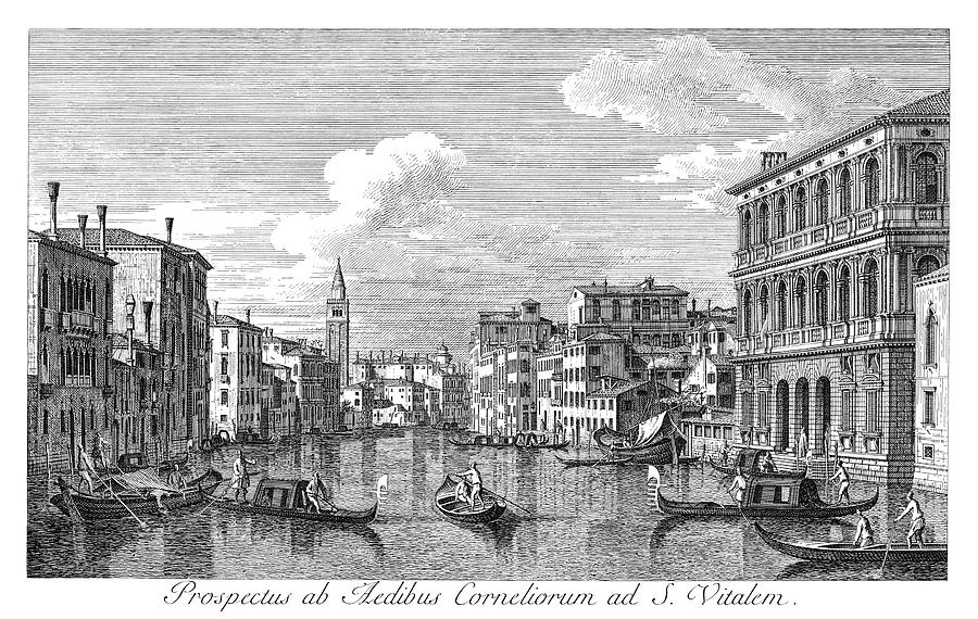 Venice Grand Canal, 1735 #7 Painting by Granger