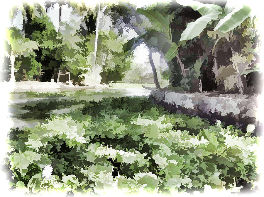 Weeds And Plants In A Coastal Saltwater Creek #7 Digital Art by Ashish Agarwal