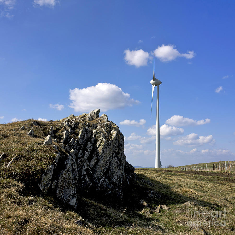 Wind Photograph - Wind turbine #7 by Bernard Jaubert