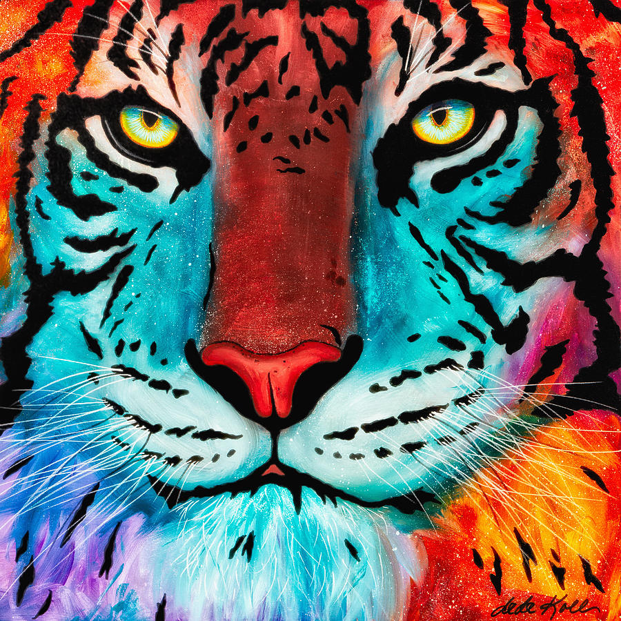 Tiger Painting - Content by Dede Koll