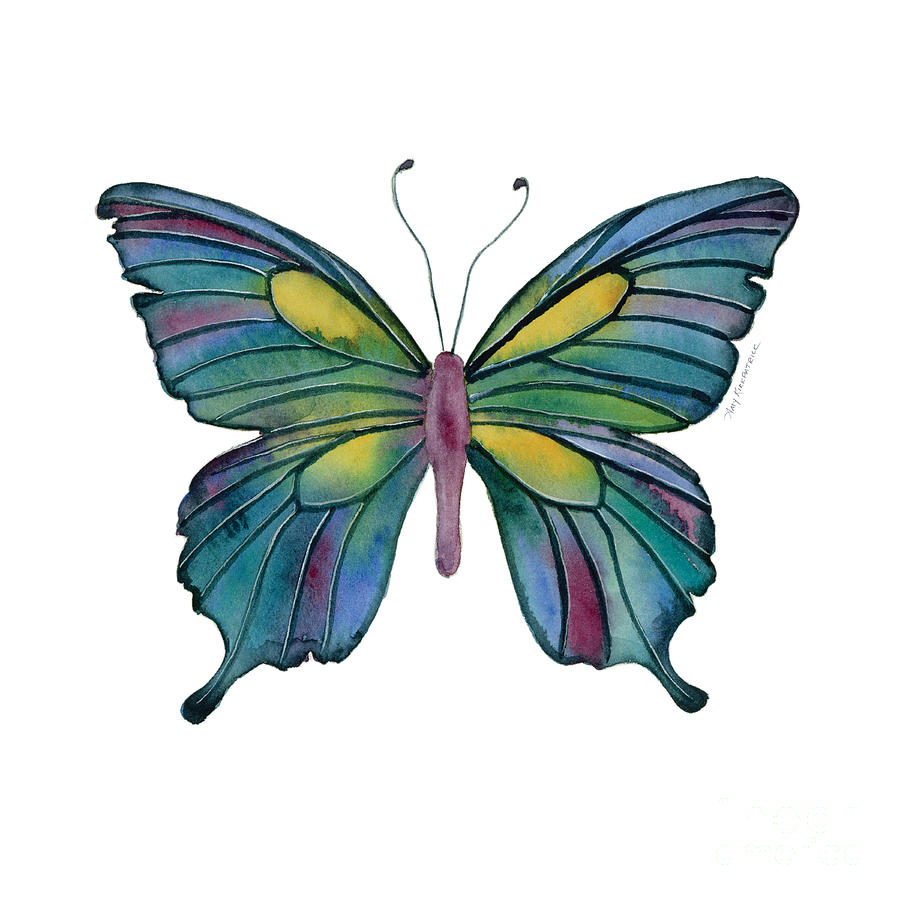 71 Cathedral Butterfly Painting by Amy Kirkpatrick