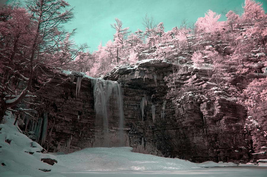 Infrared Waterfall Photograph by Teresa Zgoda